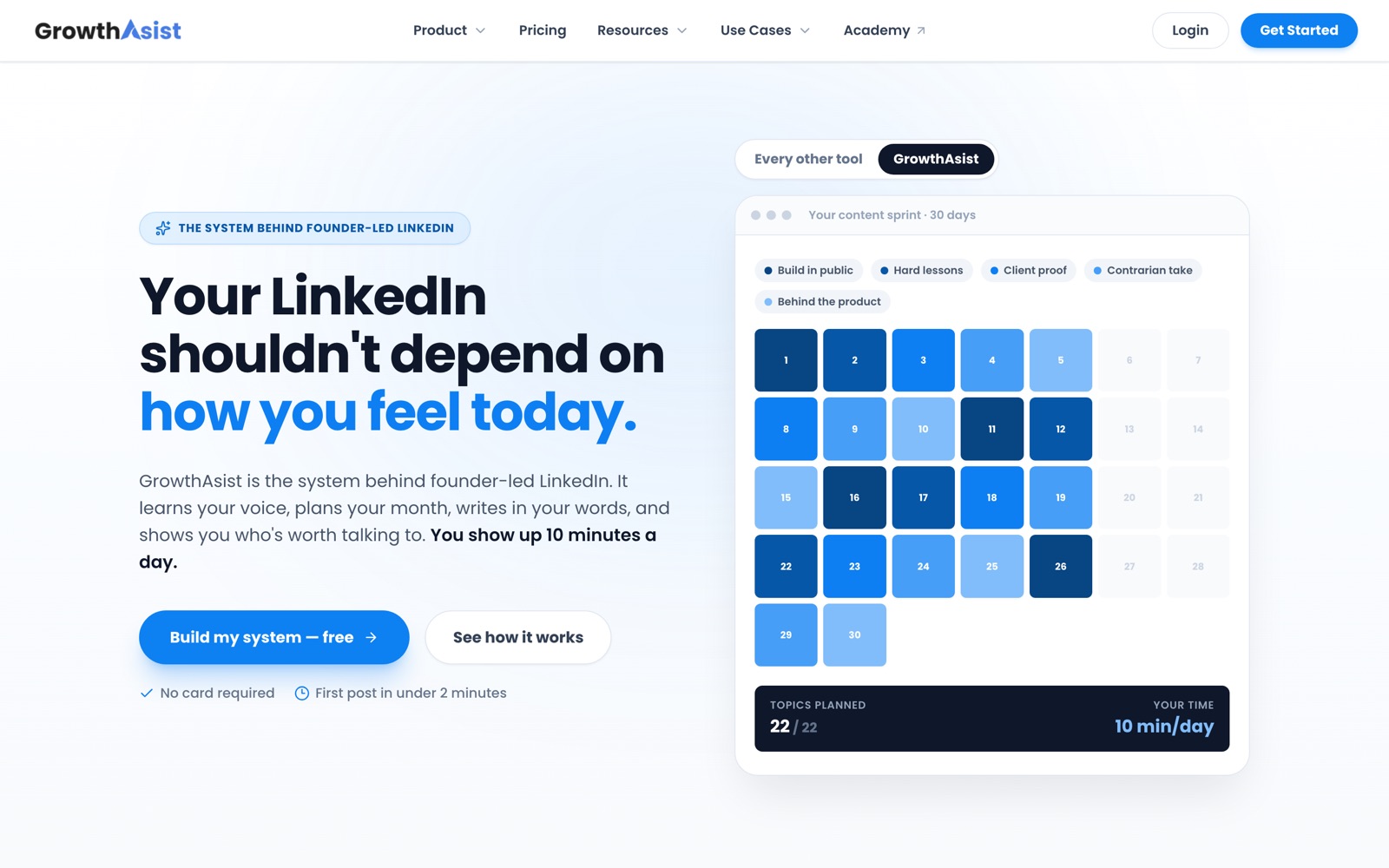 GrowthAsist website homepage